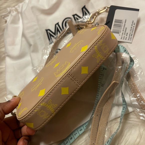MCM Mini Color Splash Logo Pouch-On-Chain, Crossbody & Shoulder Purse - Picture 13 of 15